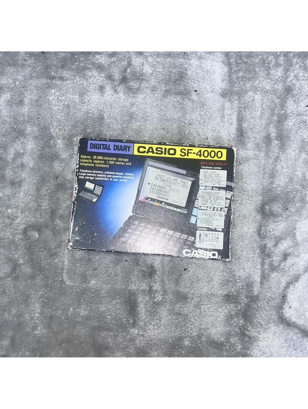 Casio SF-4000 Digital Diary Organizer Calculator Calendar VTG